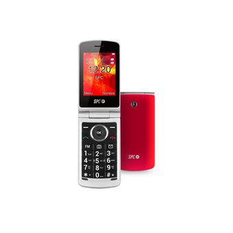 Teléfono Móvil para Mayores SPC Opal 2.8 Rojo con Teclas Grandes,  Pantalla Grande, Fácil de usar - Teléfono móvil libre - Los mejores precios