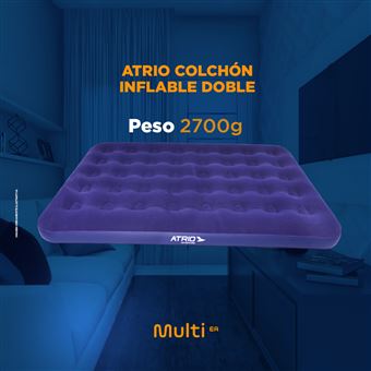 Atrio Colchón Infable Doble/Matrimonio Multi ES289 - 191X137X22cm