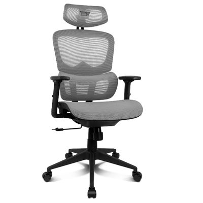 Silla Gaming Drift Gaming Drair200bg - Malla Alta Calidad Y Polímero Reforzado, Reposabrazos Acolchados Ajustables 2d, Pistón Clase 4, Giratoria, Inclinable, Negro/gris.