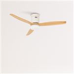 Ventilador de Techo 40W DC Reverse con Luz Lightcalm WHITE blanco, madera clara