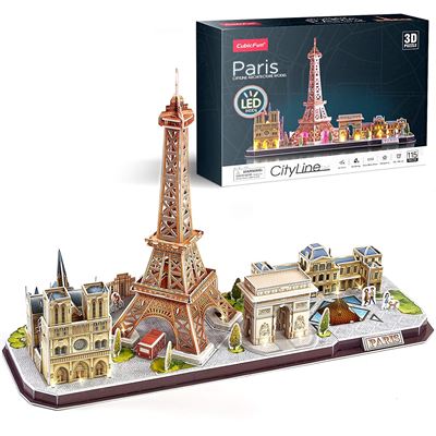 Puzzle 3D XL París 53x14,5x27,5 cm. DAM Multicolor