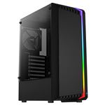 Caja Gaming ATX RGB Aerocool BIONICV1 Negro, Cristal Templado, Ventilador 120mm