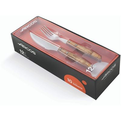 Set Chuletero (6+6) Arcos Madera Comprimida