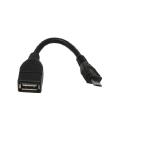 MCL USB-AF/HMCO adaptador de cable - Adaptador para cable (Micro USB, Micro USB, Macho/hembra, Negro)