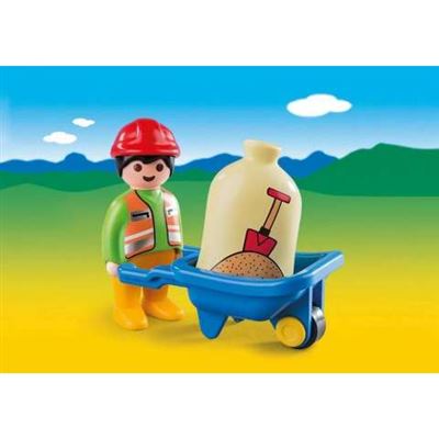 Playmobil 6961 Obrero Con Carretilla