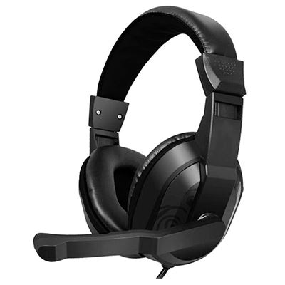 Auriculares Stereo Oficina Cool Dublin Con Micro Negro