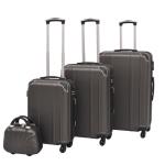 Conjunto De 4 maletas vidaxl gris 76x48x28 cm juego cuatro
