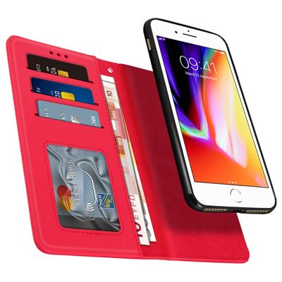 Funda Silicona suave con logo para Apple iPhone 6 Plus / 6S Plus Rojo