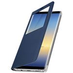 Funda libro Samsung Galaxy Note 8 con ventana carcasa rígida, Azul oscuro