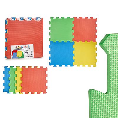 Puzzle almohadilla 4 piezas lisas.62x62x1 cm. DAM Multicolor