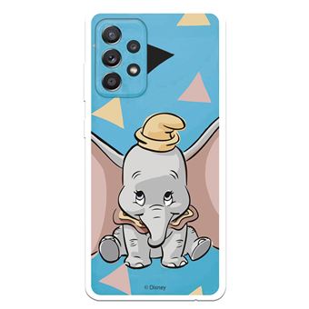 Funda para Samsung Galaxy A52 5G Oficial de Disney Dumbo Silueta Transparente - Dumbo - 1