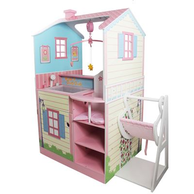 Casa para muñecas de 45,7 cm con habitación de bebé de Teamson Kids TD-11460A