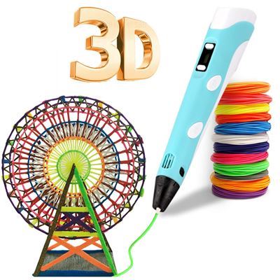 Bolígrafo 3D para niños, Pluma de impresión de dibujo con pantalla