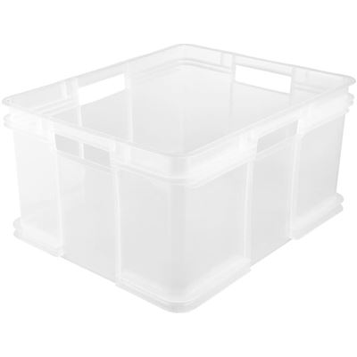 Caja De Almacenaje Keeeper Bruno Transparente 52x43x28cm 54l