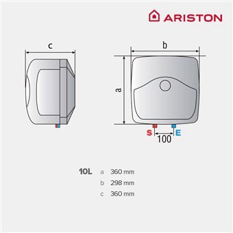 Ariston - Termo Eléctrico Horizontal 100 Litros Blu1