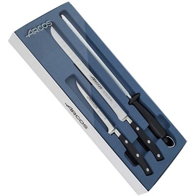 Set Jamonero 3 Piezas Arcos Riviera Negro
