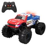 Coche Teledirigido 4x4 niños 8 años escala 110 monster truck new bright big foot rojo edad anos 68