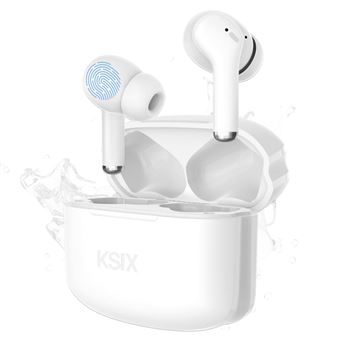 Auriculares inalámbricos KSIX Orion 2 ENC Autonomía 6+18h Control táctil Llamadas Asistente de voz Blanco - 1