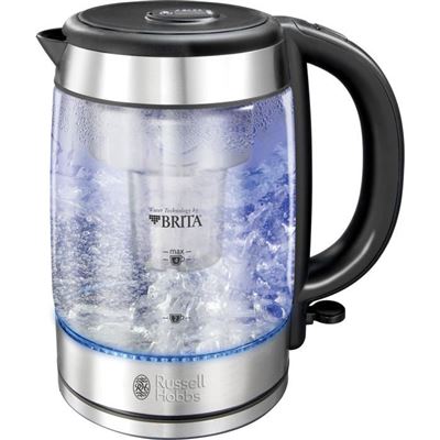 Russell Hobbs 20760-57 - Hervidor De Vidrio Transparente Con Filtración Brita - 1 L - 2200 W