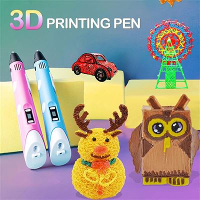 Bolígrafo 3D para niños Smartek 3150P con pantalla LED Rosa