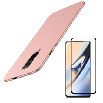 Kit Cristal Templado 5D Full Cover + Funda SlimShield OnePlus 7 Pro Rosa - 1