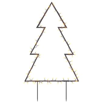 Árbol de Navidad vidaXL luces decorativas con estacas 80 LED 60cm 0,63Kg - 1
