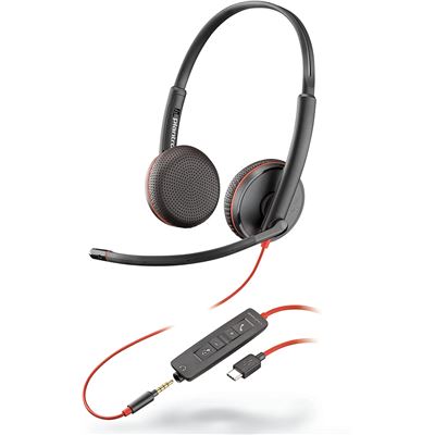 Plantronics Negro Auriculares Con Micrófono Blackwire 3225 Usb-C