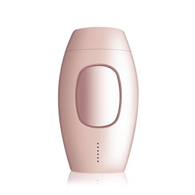 Depiladora Ipl De Luz Pulsada Dam Lámpara De Cuarzo 600.000 Pulsos Ajustable En 5 Niveles Full Body 8,5x4,5x14cm Oro Rosa