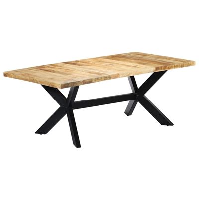 Vidaxl Mesa De Comedor Madera Maciza De Mango 200X100x75 Cm 49,55 Kg