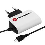 Cargador 1A Smartphone Cable Micro-USB integrado Forcell