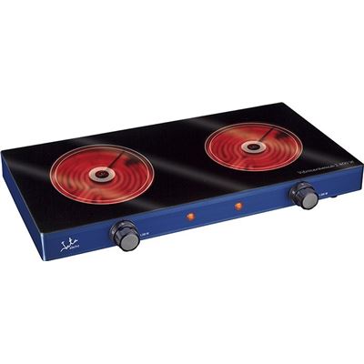 Placa Eléctrica Jata V142 2 Zonas 80cm 2400w Azul Y Negro