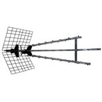 Antena Metronic exterior UHF/HD triple amplificada 57 DB, 4K ,compatible 4G