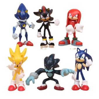 Set de 6 piezas Figura Sonic Knuckles 7cm - 1