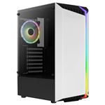 Caja Gaming ATX RGB Aerocool BIONICV2 Blanco, Ventilador RGB 120mm, Cristal Templado