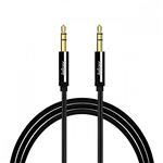 Auxiliar Audio Jack 3,5 mm Macho/Macho 1m Inkax, Negro