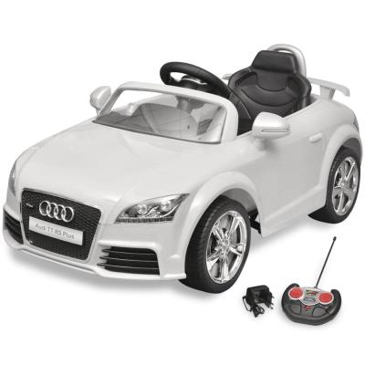 Coche de juguete blanco con mando, modelo Audi TT RS VidaXL