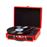Tocadiscos Denver VPL-120 diseño maleta de color Rojo_0