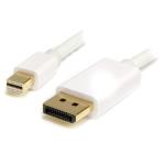 StarTech.com Cable Adaptador de 2m de Monitor Mini DisplayPort™ 1.2 Macho a DP Macho - 4k Blanco