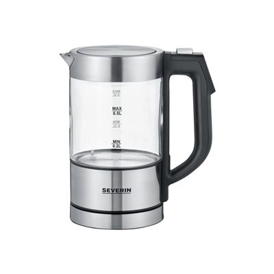 Hervidor De Agua Severin Wk 3458 0,5 L. Acero Inox / Cristal 1.100 W