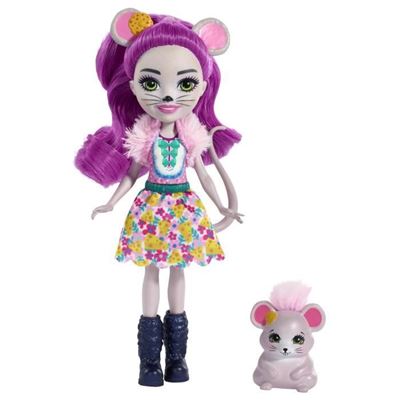 Mayla Mouse & Fondue - Mini Doll 15cm y su figurita animal