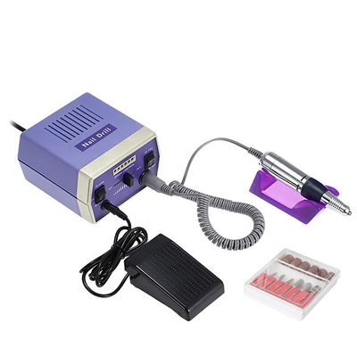Pulidora De Uñas Dam De 15w Con Pedal De Control Hasta 28.000rpm Velocidad Regulable Azul