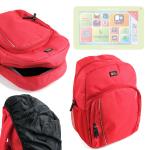 Mochila Con Asas Para Lexibook Tablet Ultra 2 ( MCF375 ) / 3 XL ( MFC191FR ) + Funda Impermeable - Para Niños Por DURAGADGET