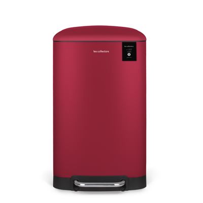 Papelera Les Collectors N°722 30l - Rojo, Cubo Extraible, Pedal En Metal