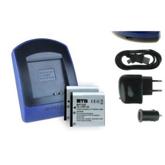 2 Baterìas + Cargador (USB/Coche/Corriente) PAC-0040 para ...