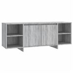 Mueble para TV vidaXL aglomerado gris Sonoma 130x35x50cm