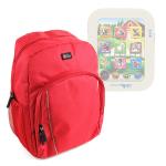 Mochila De Tablets Para Niños Para Educa Touch Baby + Funda Impermeable - Color Rojo - Alta Calidad Por DURAGADGET