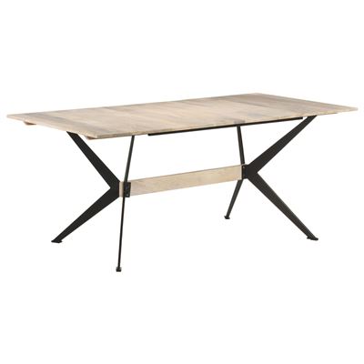 Mesa de comedor vidaXL madera maciza de mango 25,9 kg 180x90x76 cm