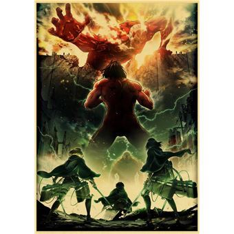 Poster Anime Attack on Titan (Shingeki No Kyojin) Reiner Braun- 42 x 30 cm - 1