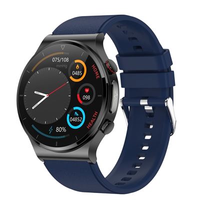 Smartwatch E300 1.32"" Correa Tpu Ecg Presión Arterial Azul