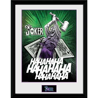 Fotografía Enmarcada DC Comics Joker Cards